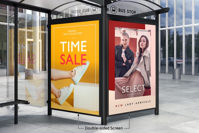 dual-sided outdoor display dual-sided outdoor display
