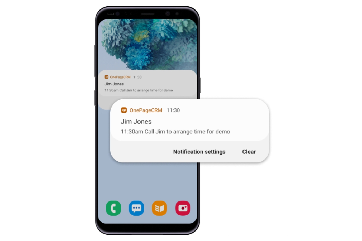 Mobile notification Mobile notification