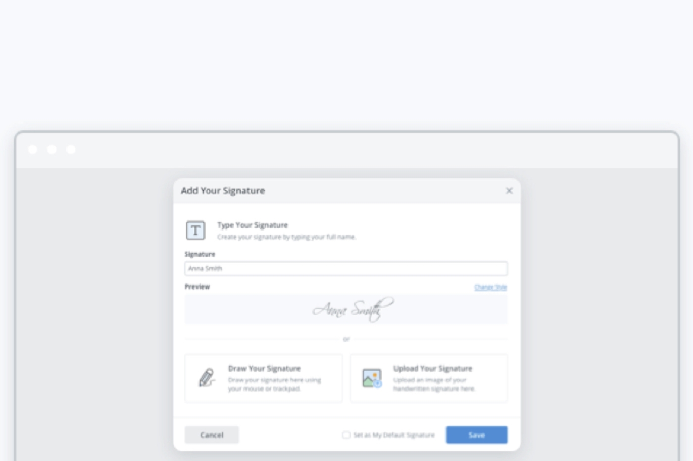 Add a signature field Add a signature field