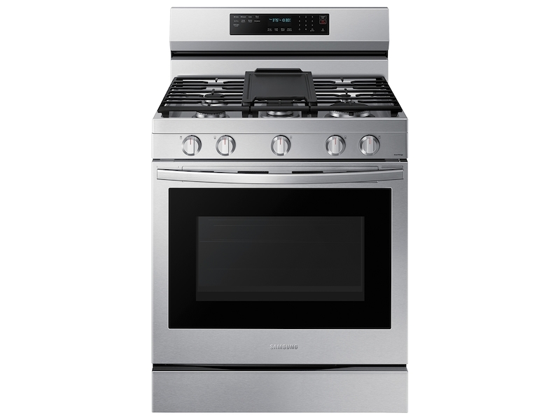 Bespoke 6.0 cu. ft. Smart Slide-In Gas Range with Smart Oven Camera & Illuminated Precision Knobs in White Glass Bespoke 6.0 cu. ft. Smart Slide-In Gas Range with Smart Oven Camera & Illuminated Precision Knobs in White Glass