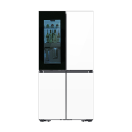 Bespoke 23 cu. ft. Counter Depth 4-Door Flex™ Refrigerator with Beverage Zone™ & Auto Open Door in White Glass Bespoke 23 cu. ft. Counter Depth 4-Door Flex™ Refrigerator with Beverage Zone™ & Auto Open Door in White Glass