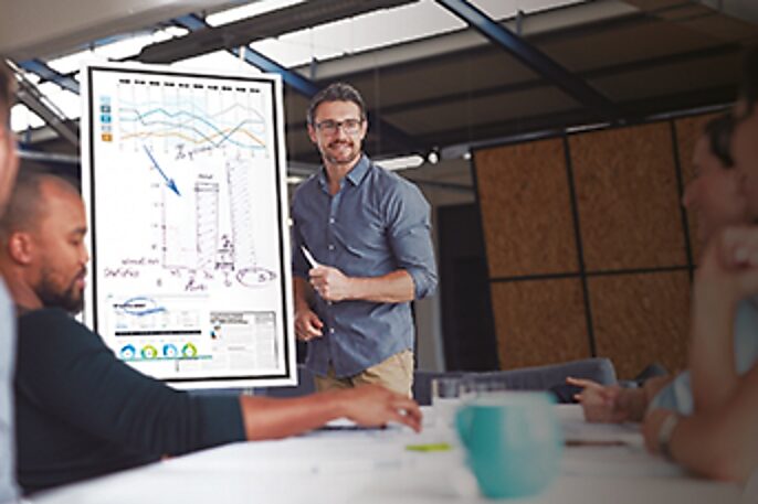 CarouselSlide How a Digital Flipchart Takes the Pain Out of Office Collaboration