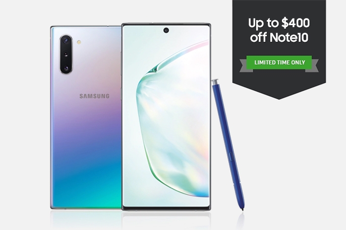 Get up to $400 off on Galaxy Note10|10+ devices Get up to $400 off on Galaxy Note10|10+ devices