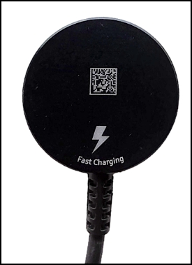 Back side of a Galaxy Watch Ultra2 Charger