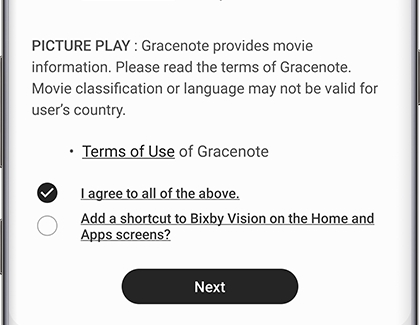 Bixby Vision terms of use Bixby Vision terms of use