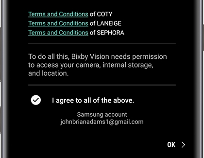 Bixby Vision Terms and Conditions Bixby Vision Terms and Conditions