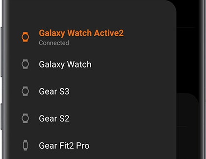 A list of watches with Galaxy Watch Active2 connected A list of watches with Galaxy Watch Active2 connected