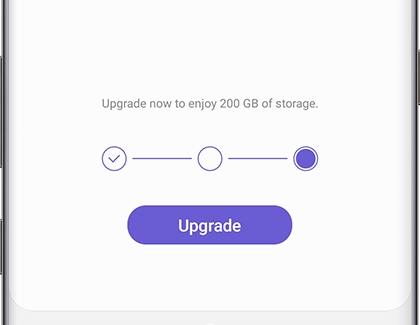 200GB storage plan displayed on phone 200GB storage plan displayed on phone