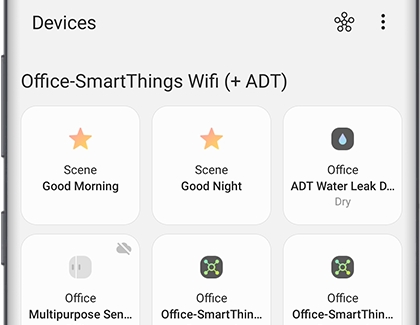 SmartThings Panel below Quick Settings Panel SmartThings Panel below Quick Settings Panel
