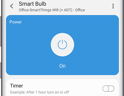 Smart Bulb turned on via SmartThings Smart Bulb turned on via SmartThings