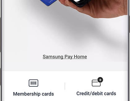 Options to add Membership cards or Credit cards in Samsung Pay Options to add Membership cards or Credit cards in Samsung Pay
