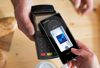 Open Samsung Pay on your Galaxy phone or smart watch