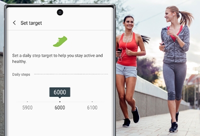 Set target settings in Samsung Health Set target settings in Samsung Health