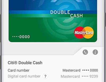 Last four digits of digital card number in Samsung Pay