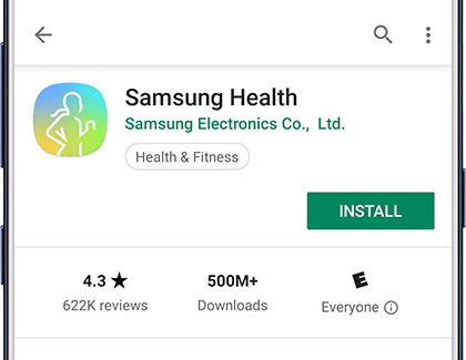 Samsung Health in Play Store Samsung Health in Play Store