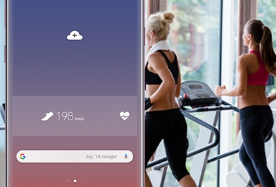Add the Samsung Health Widget to the Home Screen Add the Samsung Health Widget to the Home Screen