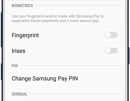 Biometrics security in Samsung Pay