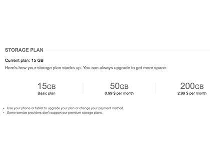 Samsung Cloud Storage Plan