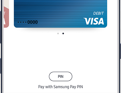 Debit card in Samsung Pay Favorite Cards