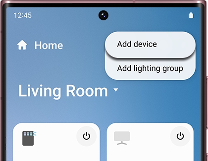 Add device highlighted in the SmartThings app