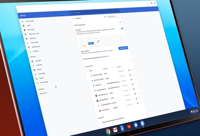 Password settings on Samsung Chromebook