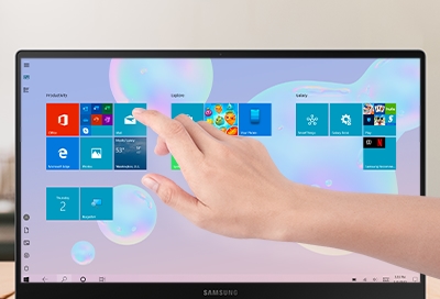 Use the touchscreen on your Samsung PC