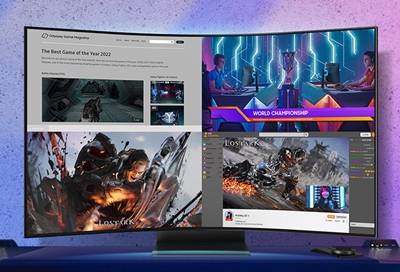 Use Flex Move and Multi View on the Odyssey Ark Gaming Screen