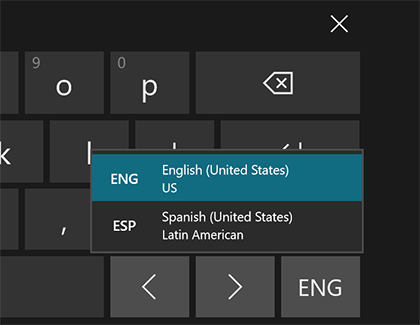 On-screen keyboard switch language inputs On-screen keyboard switch language inputs