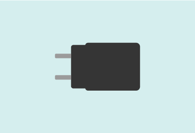 A Samsung wall charger