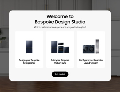 Bespoke design studio welcome page