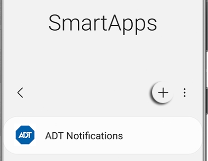 Add icon highlighted under SmartApps Add icon highlighted under SmartApps
