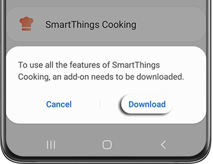 Download highlighted below SmartThings Cooking