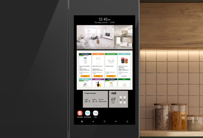 Amazon Your Essentials widget screen on Family Hub 8.0