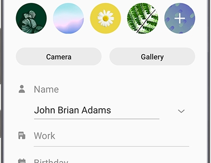 A profile page being edited A profile page being edited