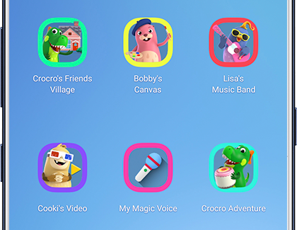 Creative Content on Kids Home Screen