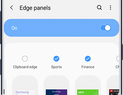 Sports and finance panels being added to Edge panel Sports and finance panels being added to Edge panel