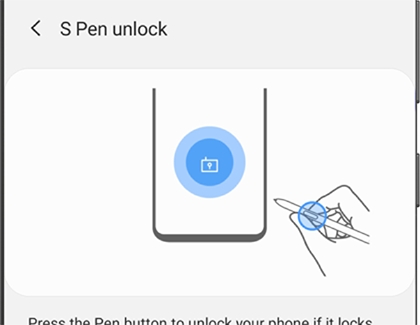 S Pen unlock screen on a Galaxy phone S Pen unlock screen on a Galaxy phone