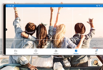 Photos tab of OneDrive app on Samsung Galaxy Note20 Ultra Photos tab of OneDrive app on Samsung Galaxy Note20 Ultra