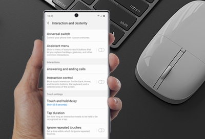 Galaxy Phone Interaction And Dexterity Enhancement Features