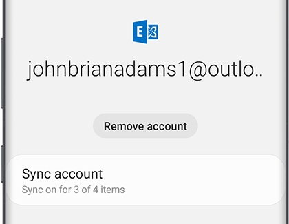 Microsoft Exchange account settings on phone Microsoft Exchange account settings on phone