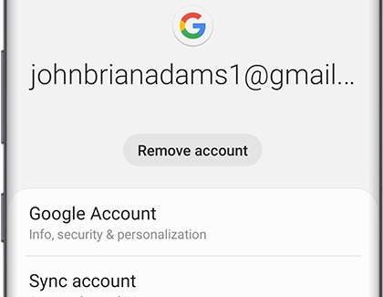 Google account settings on phone Google account settings on phone