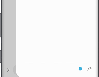 A blue bell next to a thumb tac in Messages app A blue bell next to a thumb tac in Messages app