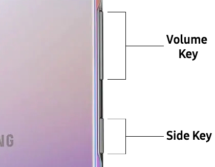 Note10 with two physical keys on left side Note10 with two physical keys on left side