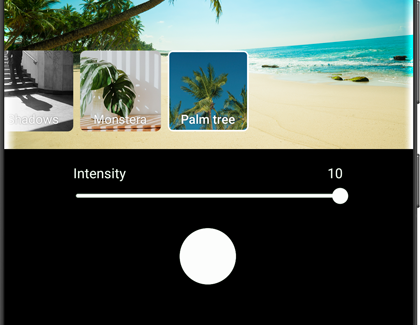 Filter intensity on Galaxy Note20 Filter intensity on Galaxy Note20