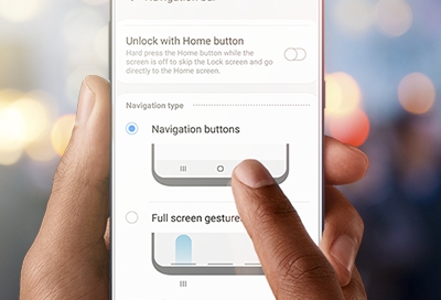 Navigation Bar settings on a Galaxy phone Navigation Bar settings on a Galaxy phone