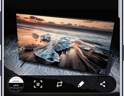 Smart capture options toolbar Smart capture options toolbar