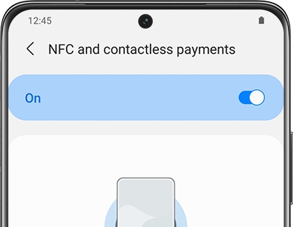 NFC and contactless payments switched on with a Galaxy phone NFC and contactless payments switched on with a Galaxy phone