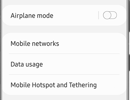 A list of other Connections settings on a Galaxy phone A list of other Connections settings on a Galaxy phone