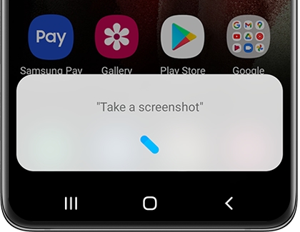 "Take a screenshot" displayed in a pop-up bubble