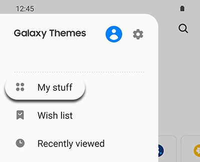 My stuff highlighted in Galaxy Themes